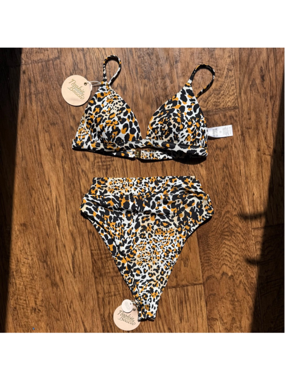 New with tags Nookie Beach Brasilia Cheetah Print Bikini Set Medium